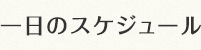 一日のスケジュール